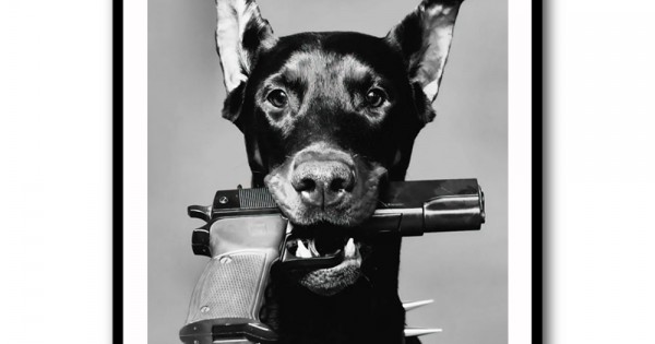 Dior Doberman Wall Art